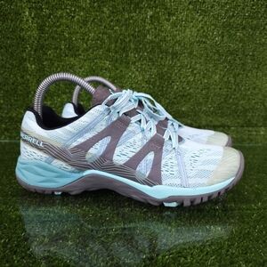 Merrell Form 2  Women's Trail Running Shoes - Light Blue and Gray Size 7.5